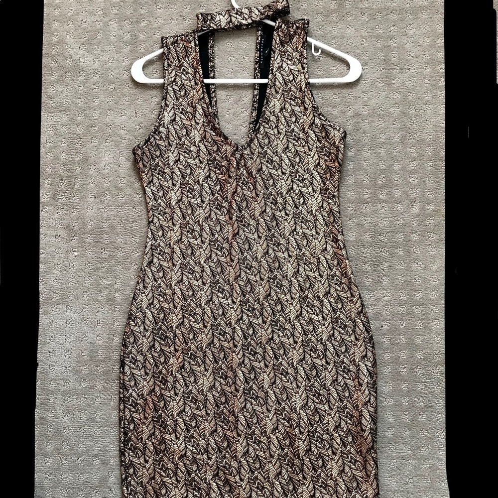 Gold and black party dress!